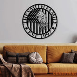 Custom Eagle With American Flag United States Metal Art Metal Flag Veterans Day Gift American Flag Gift For Him