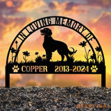 Custom English Setter Memorial Metal Stake - Personalized Pet Grave Marker Remembrance Sign Sympathy Gift English