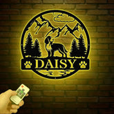 Custom English Springer Spaniel Metal Sign Dog Name Sign English Springer Spaniel Wall Decor Dog Lovers Wall Art Pet