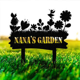Custom Fairy Garden Sign,Metal Fairy Garden Stake,Personalized Garden Sign,Sign for Flower Beds,Outdoor Yard Decor
