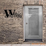 Custom Family Metal Name Sign Personalized Split Letter Last Name Established Sign Outdoor Door Hanger Housewarming