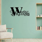 Custom Family Metal Name Sign Personalized Split Letter Last Name Established Sign Outdoor Door Hanger Housewarming