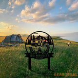 Custom Family Name Campers Metal Yard Sign with Led Lights Camping Car Trailer Stake Campsite Decor RV Decor Outdoor