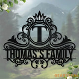 Custom Family Name monogram Custom Garden Sign Personalized Metal Sign Wall Decor Custom Metal Sign Housewarming