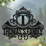 Custom Family Name monogram Custom Garden Sign Personalized Metal Sign Wall Decor Custom Metal Sign Housewarming