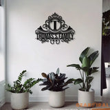 Custom Family Name monogram Custom Garden Sign Personalized Metal Sign Wall Decor Custom Metal Sign Housewarming