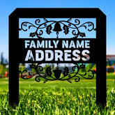 Custom Family Name Pumpkin Garden Metal Stake Personalized Family Name Yard Sign Outdoor Door Garden Decor Garden Art