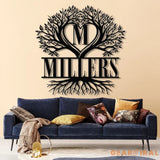 Custom Family Name Sign with Led Lights Personalized Family Tree Decor Tree Sign for Home Last Name Sign Christmas Gifts