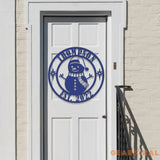 Custom Family Name Snowman Christmas Metal Sign Christmas Decor Christmas Decorations Holiday Decor Holiday Wall Art