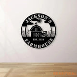 Custom Farmhouse Sign,Metal Farm Sign,Custom Metal Farm Name Sign,Metal Barn Sign,Ranch Metal Sign,Farmer