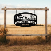 Custom Farmhouse Sign,Metal Farm Sign,Custom Metal Farm Name Sign,Metal Barn Sign,Ranch Metal Sign,Farmer