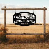 Custom Farmhouse Sign,Metal Farm Sign,Custom Metal Farm Name Sign,Metal Barn Sign,Ranch Metal Sign,Farmer