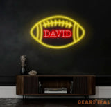 Custom Football Neon Sign Football Neon Nursery Name Sign Football Wall Art Football Wall Decor Sport Neon Light