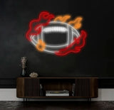 Custom Football Neon Sign Football Neon Nursery Name Sign Football Wall Art Football Wall Decor Sport Neon Light
