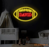 Custom Football Neon Sign Football Neon Nursery Name Sign Football Wall Art Football Wall Decor Sport Neon Light