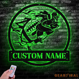 Custom Football Player Led Light Wall Art Football Player Name Sign Football Coach Gift Boys Room Decor Sport Room Wall