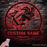 Custom Football Player Led Light Wall Art Football Player Name Sign Football Coach Gift Boys Room Decor Sport Room Wall