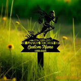 Custom Football Player Memorial Plaque Stake Personalized Football Metal Cross Sign Sympathy Gift Outdoor Grave Marker