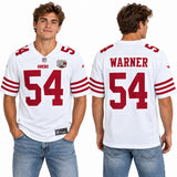 Custom Fred Warner San Francisco 49ers Fan Inspired 80th Anniversary Game Jersey - White