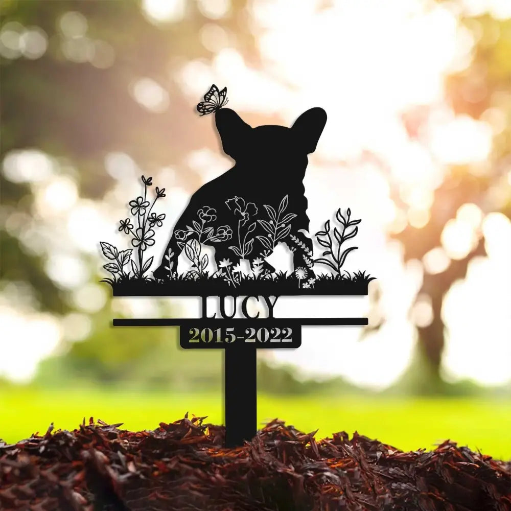 Custom French Bulldog Memorial Stake - Pet Loss Gift - Sympathy Sign - Remembrance Stake | GearViral