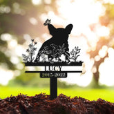 Custom French Bulldog Memorial Stake - Pet Loss Gift - Sympathy Sign - Remembrance Stake | GearViral