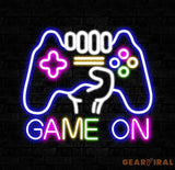 Custom Game On Controller Neon Sign Game Controller Led Light Game Zone Neon Sign Gaming Neon Light Gamer Room Art