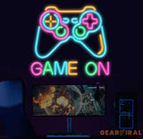 Custom Game On Controller Neon Sign Game Controller Led Light Game Zone Neon Sign Gaming Neon Light Gamer Room Art