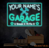 Custom Garage Sign Personalized Neon Sign Garage LED Sign Garage Sign Papa Workshop Sign Gift For Husband Business Sign