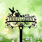Custom Garden Sign With Stake - Personalized Garden Name Sign - Garden Stake Sign - Garden Wall Art | GearViral