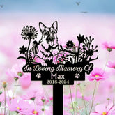 Custom German Shepherd Dog Memorial Stake - Metal Stake - German Shepherd Sign - Dog Flower | GearViral