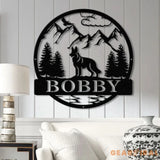 Custom German Shepherd Metal Sign Dog Name Sign German Shepherd Wall Decor Dog Lovers Wall Art Pet Lover Gift Dog Mom