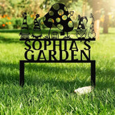 Custom Gnome Yard Sign Metal Gnome Garden Sign With Stake Custom Garden Sign,Gnome Metal Art,Outdoor Lawn Decor Gnome