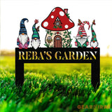 Custom Gnome Yard Sign Metal Gnome Garden Sign With Stake Custom Garden Sign,Gnome Metal Art,Outdoor Lawn Decor Gnome