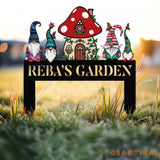 Custom Gnome Yard Sign Metal Gnome Garden Sign With Stake Custom Garden Sign,Gnome Metal Art,Outdoor Lawn Decor Gnome