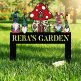 Custom Gnome Yard Sign Metal Gnome Garden Sign With Stake Custom Garden Sign,Gnome Metal Art,Outdoor Lawn Decor Gnome
