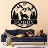Custom Golden Retriver Metal Sign Dog Name Sign Golden Retriver Wall Decor Dog Lovers Wall Art Pet Lover Gift Dog Mom