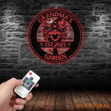 Custom Grandma’s GardenGnome Yard Sign Metal Gnome Garden Sign Custom Garden Sign Gnome Metal Art Outdoor Lawn Decor