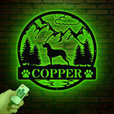 Custom Great Dane Metal Sign Dog Name Sign Great Dane Wall Decor Dog Lovers Wall Art Pet Lover Gift Dog Mom Gifts Pet