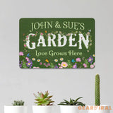 Custom Green House Garden Sign Custom Metal Hanging Garden Sign Personalized Metal Gardening Gift Gardener Name Sign