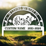 Custom Guinea Pig Memorial Metal Stake - Pet Grave Marker Guinea Pig Loss Sympathy Sign Remembrance Stake Outdoor