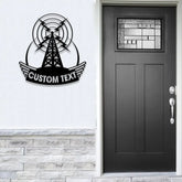 Custom Ham Radio Metal Sign with LED Light Personalized Amateur Radio Name Sign Radio Operator Decoration Amateur Call