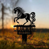 Custom Horse Memorial Plaque Stake Pet Grave Markers Sign Personalized Horse Sign With Stake Sympathy Sign Remembrance