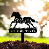 Custom Horse Memorial Stake Sign - Grave Markers Sign - Metal Sign With Stake - Horse Lover Gift | GearViral