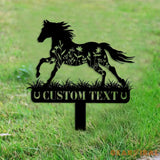 Custom Horse Memorial Stake Sign - Grave Markers Sign - Metal Sign With Stake - Horse Lover Gift | GearViral