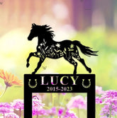 Custom Horse Memorial Stake Sign - Horse Lover Gift - Sympathy Sign - Remembrance Stake | GearViral