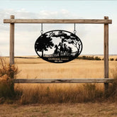 Custom Horse Ranch Sign Personalized Metal Farm Sign Ranch and Farm Decor Farming Signs Horse Sign Gift for Her Rustic