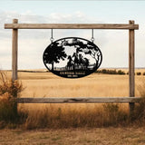 Custom Horse Ranch Sign Personalized Metal Farm Sign Ranch and Farm Decor Farming Signs Horse Sign Gift for Her Rustic