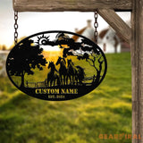 Custom Horse Ranch Sign Personalized Metal Farm Sign Ranch and Farm Decor Farming Signs Horse Sign Gift for Her Rustic