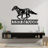 Custom Horse Ranch Sign Personalized Metal Ranch Sign Metal Hose Sign Camp Sign Horse Stall Horse Farm Decor Barn Sign