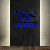 Custom Horse Ranch Sign Personalized Metal Ranch Sign Metal Hose Sign Camp Sign Horse Stall Horse Farm Decor Barn Sign